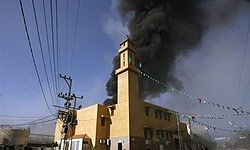 شهرکنشینان صهیونیست مسجدی در نابلس را به آتش کشیدند